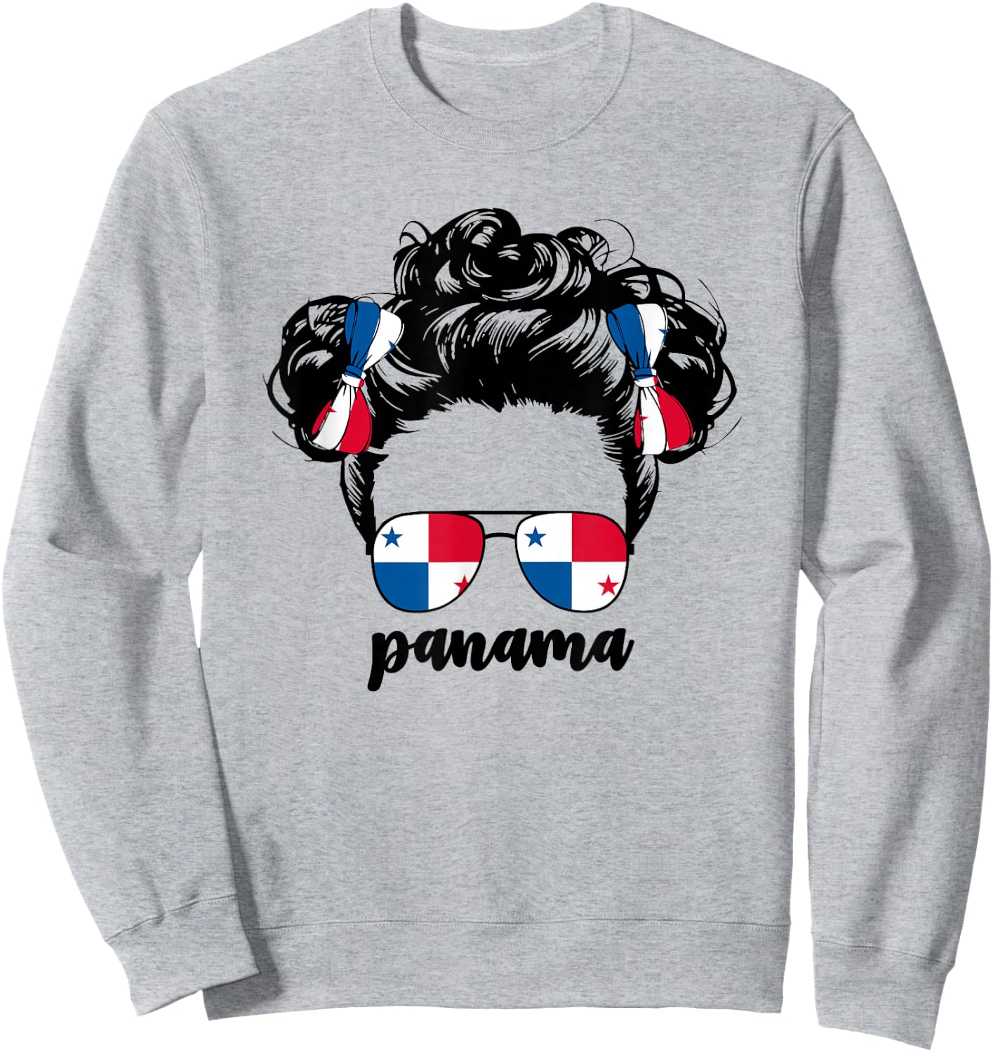 Panamanian Girl Kids Baby Girls Toddler Panama Flag Latina Sweatshirt - Sweatshirt | Ash