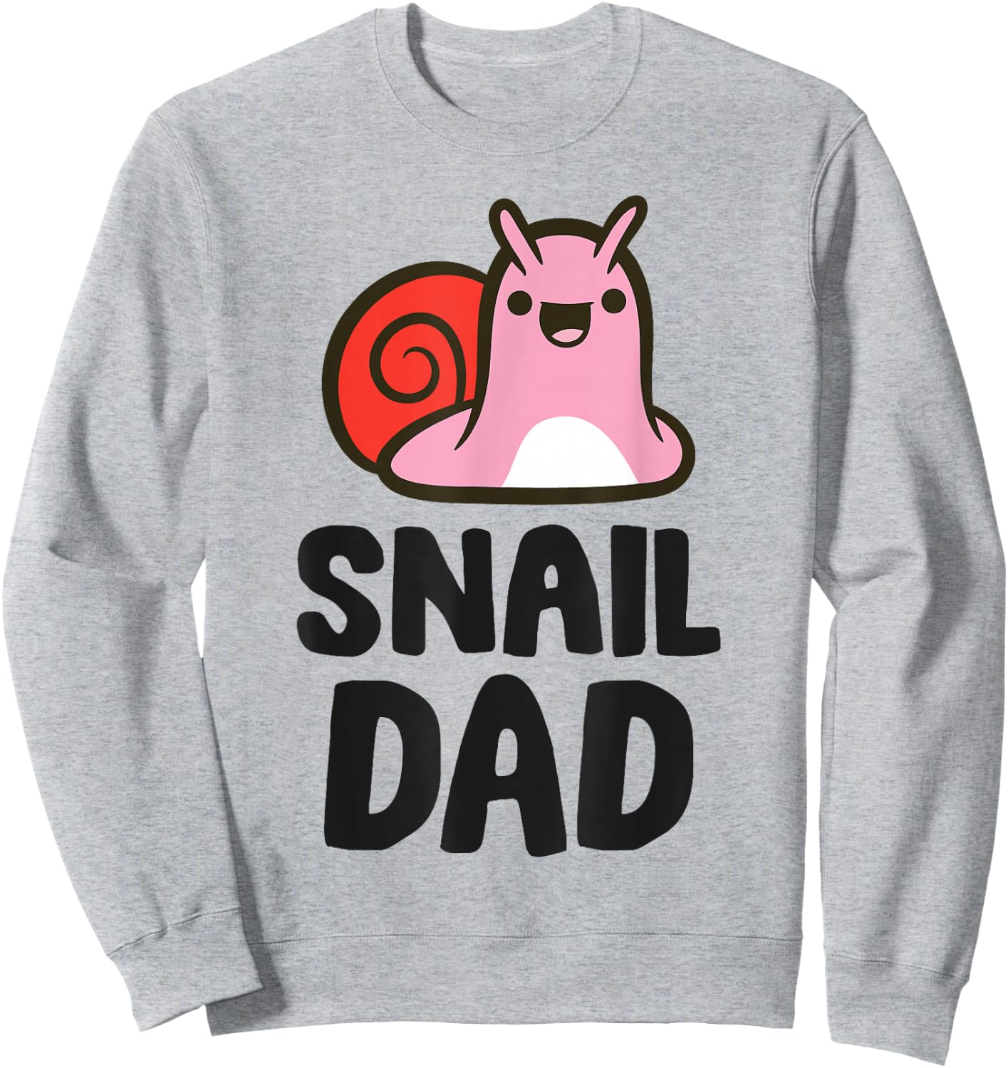 Snail Dad Funny Snail Owner Papa Sweatshirt - Sweatshirt | Ash