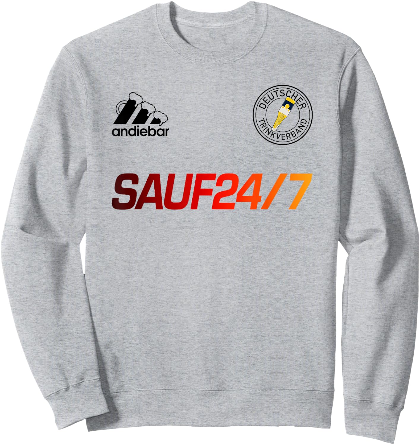 SAUF 24/7 – X Malle Jersey Germany Beer , White Sweatshirt - Sweatshirt | Ash