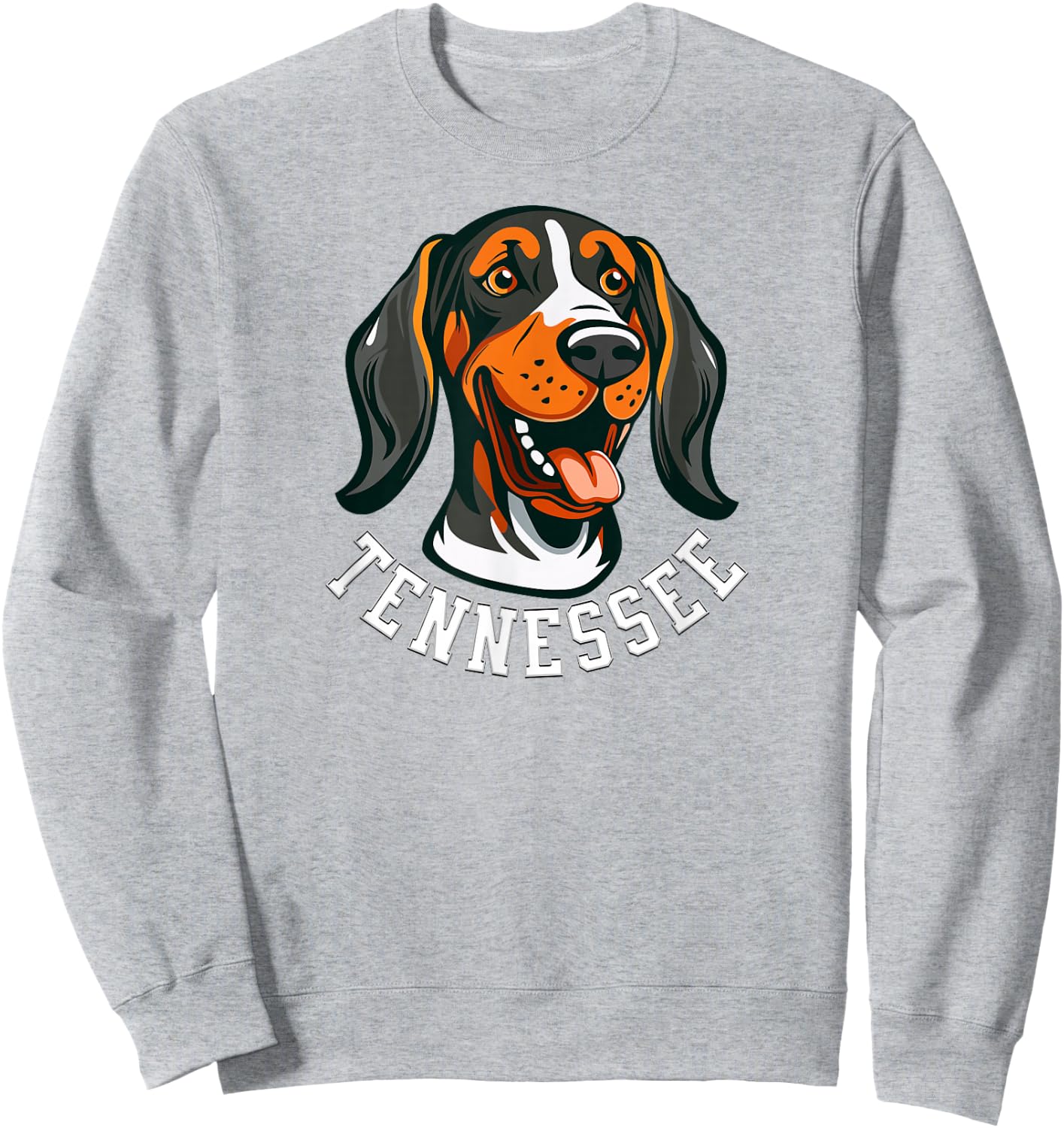 Tennessee Dog Sport Lovers | Tennessee Fan Coonhound Sweatshirt - Sweatshirt | Ash