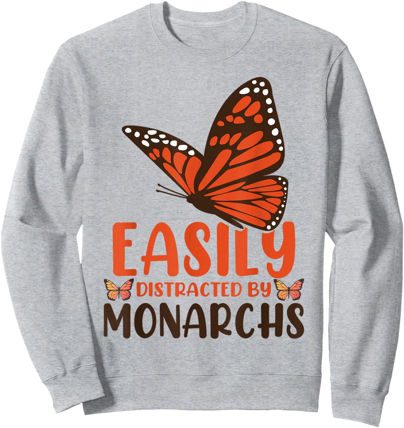 Monarch Butterfly Sweatshirt - Sweatshirt | Ash