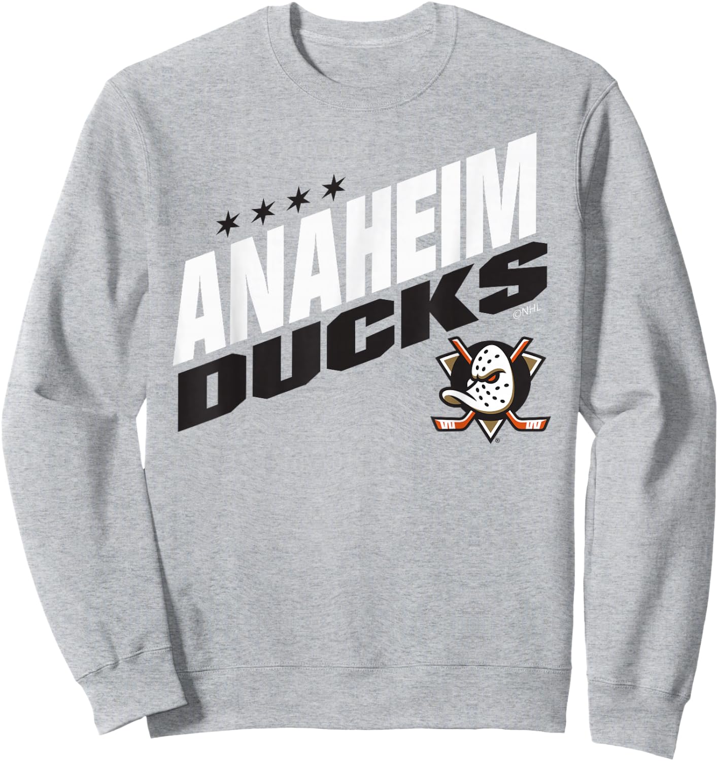 Anaheim Ducks Fuel Orange Officially Licensed Sweatshirt - Sweatshirt | Ash