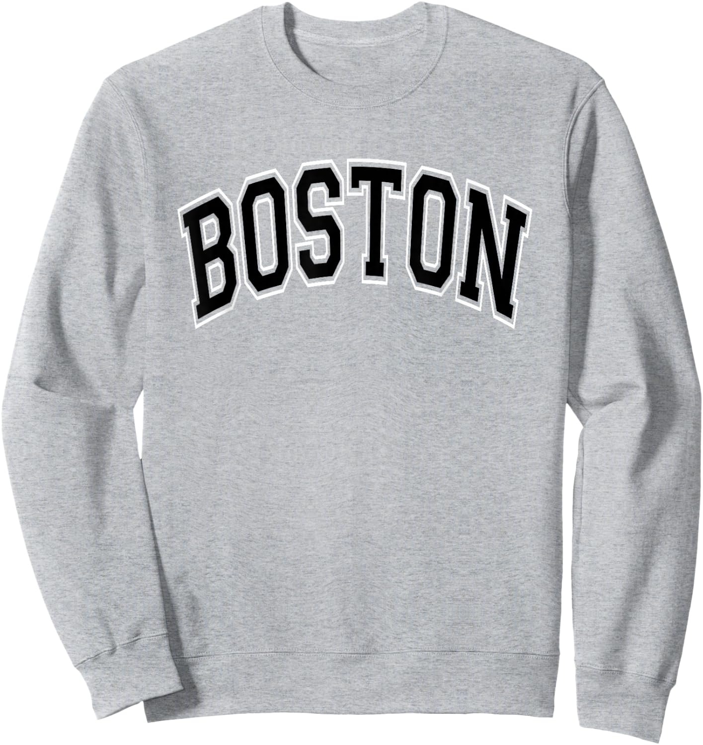 Boston Arched Style Pink with Black Text Sweatshirt - Sweatshirt | Ash