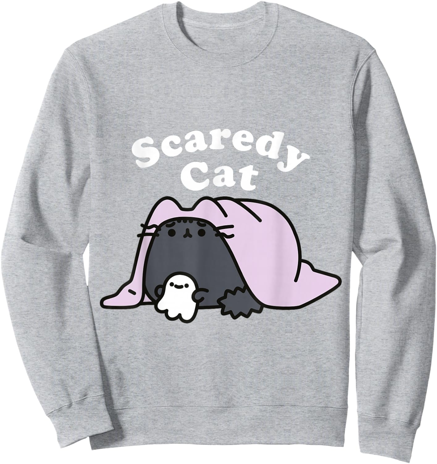 Pusheen Scaredy Katzen Sweatshirt - Sweatshirt | Ash
