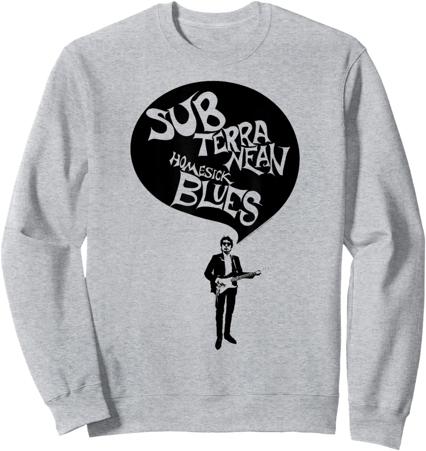 Bob Dylan Subterranean Homesick Blues Official , grey, S Sweatshirt - Sweatshirt | Ash
