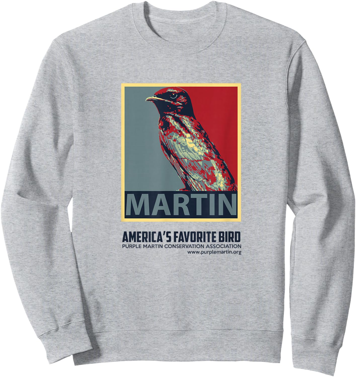 Purple Martin America's Favorite Bird Sweatshirt - Sweatshirt | Ash