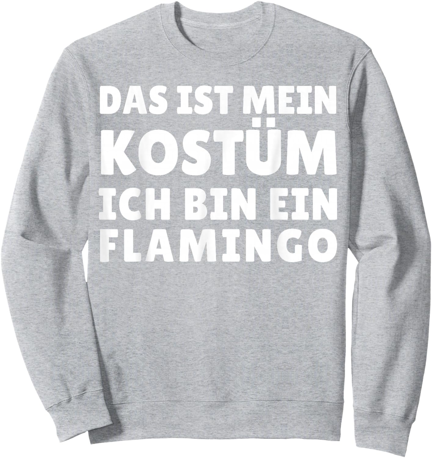Funny Flamingo Costume Outfit Carnival Halloween Sweatshirt - Sweatshirt | Ash