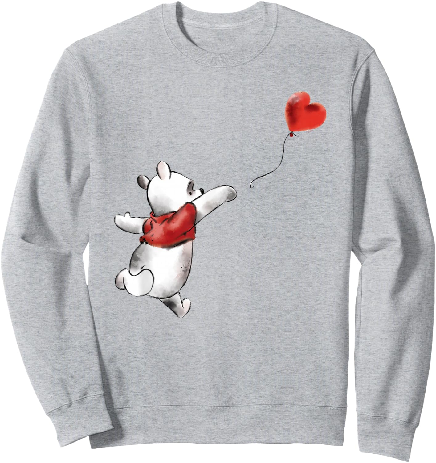Winnie The Pooh Balloon , White Sweatshirt - Sweatshirt | Ash