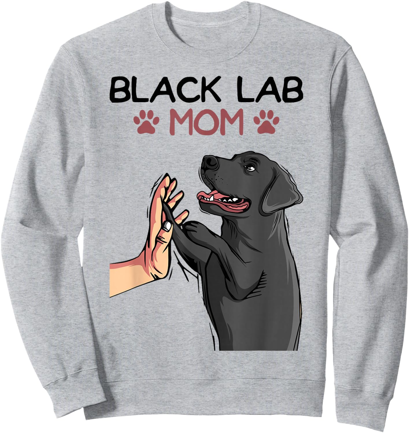 Schwarzer Labrador Retriever Black Lab Mom Labbi Hunde Sweatshirt - Sweatshirt | Ash