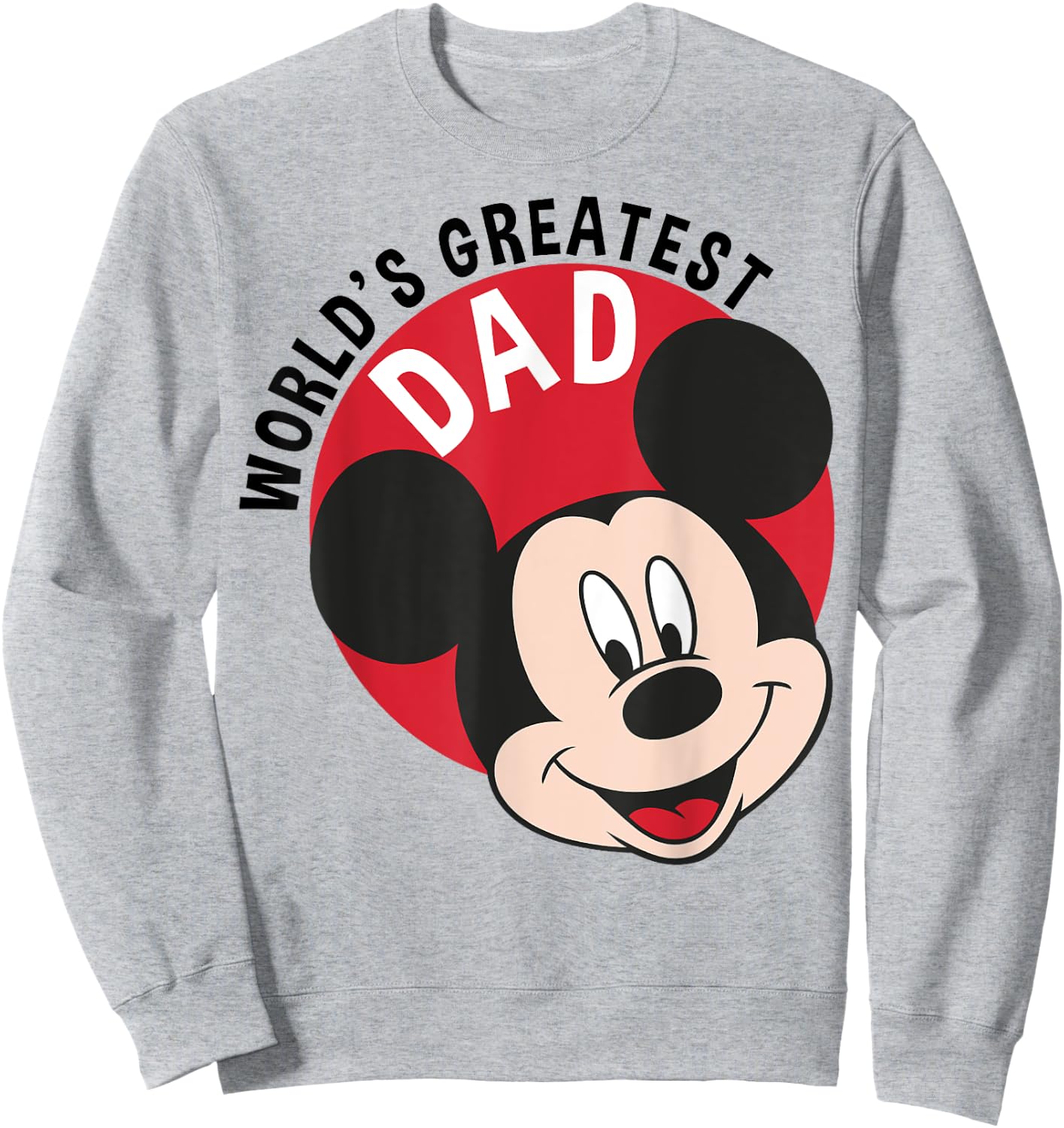 Disney Mickey Mouse: The World's Best Dad for Father's Day Sweatshirt - Sweatshirt | Ash