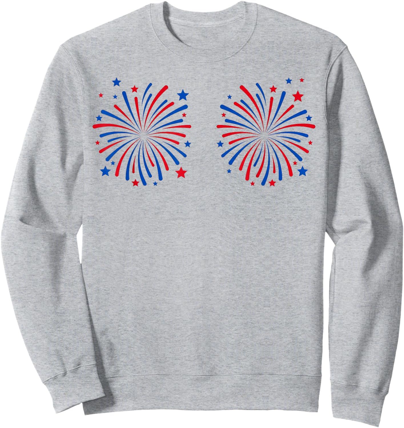 Funny I'm Just Here for The Fireworks 4th of July Couple Sweatshirt - Sweatshirt | Ash
