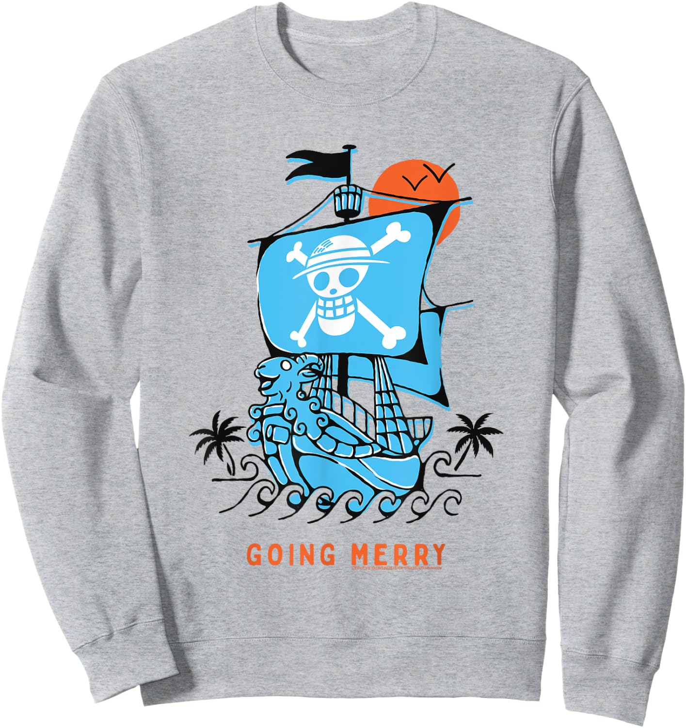 Going Merry Ship Straw Hat Pirates Monkey D Luffy Sweatshirt - Sweatshirt | Ash
