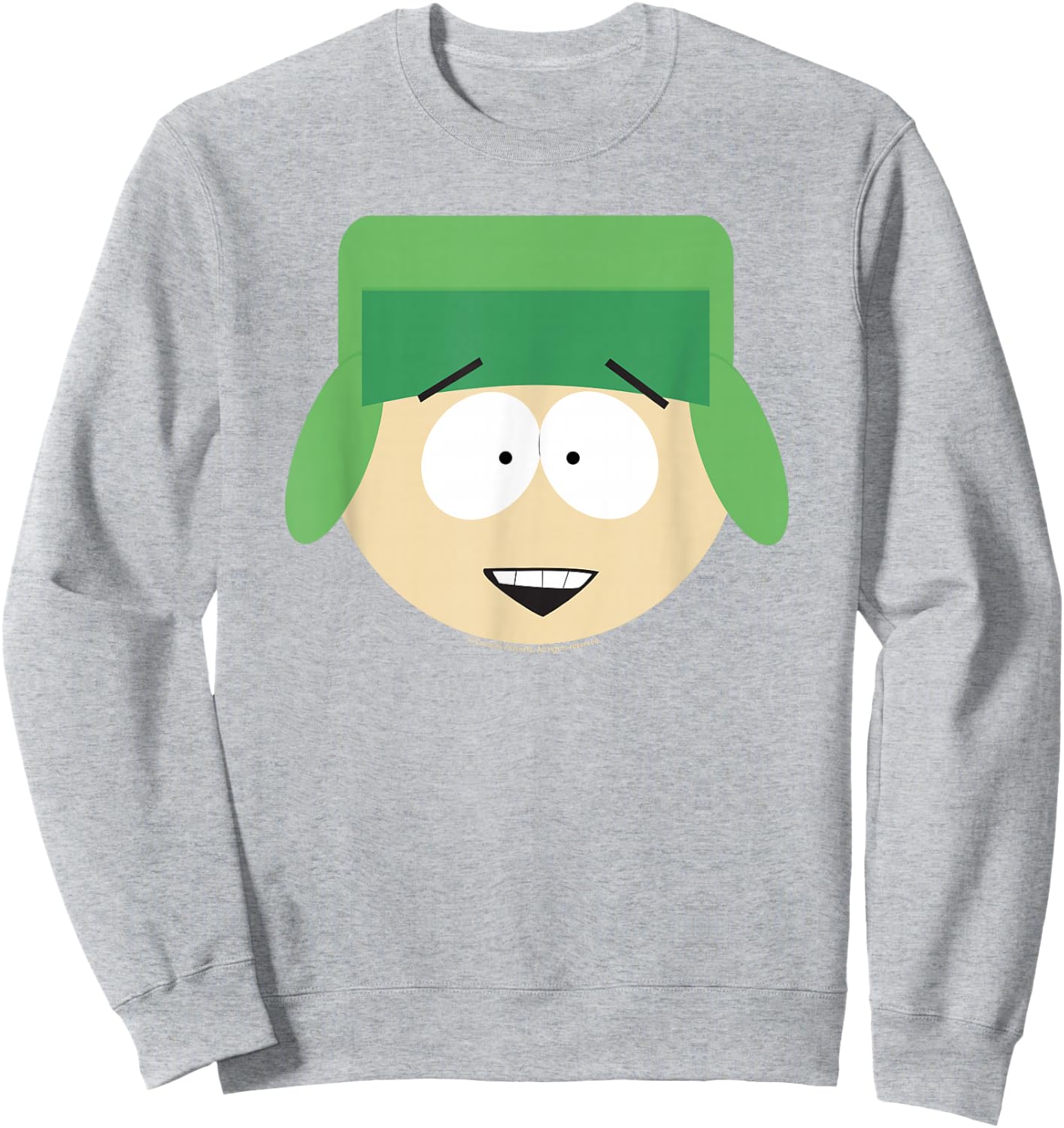 South Park Kyle Smile Face Halloween Sweatshirt - Sweatshirt | Ash