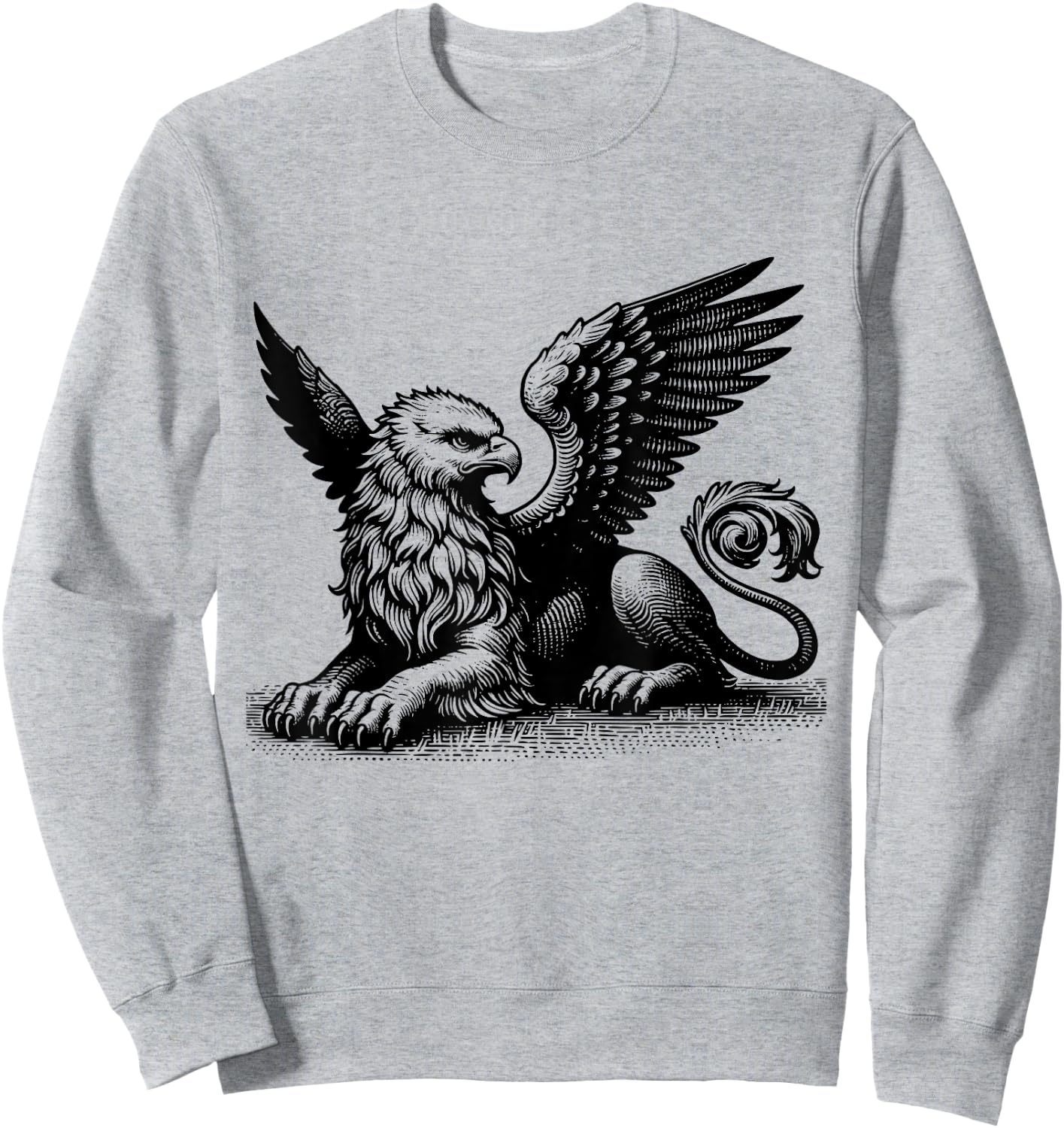 Retro Vintage Griffin Cute Silhouette Legendary Griffin Sweatshirt - Sweatshirt | Ash