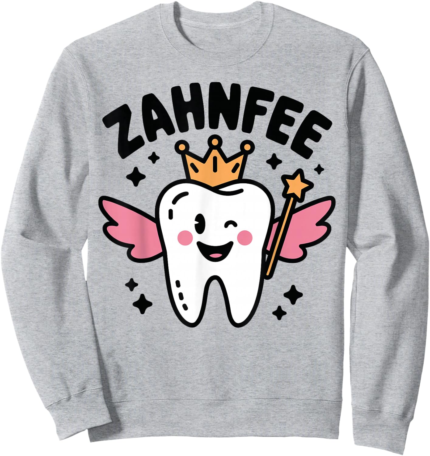 Women's Tooth Fairy Costume , White Sweatshirt - Sweatshirt | Ash