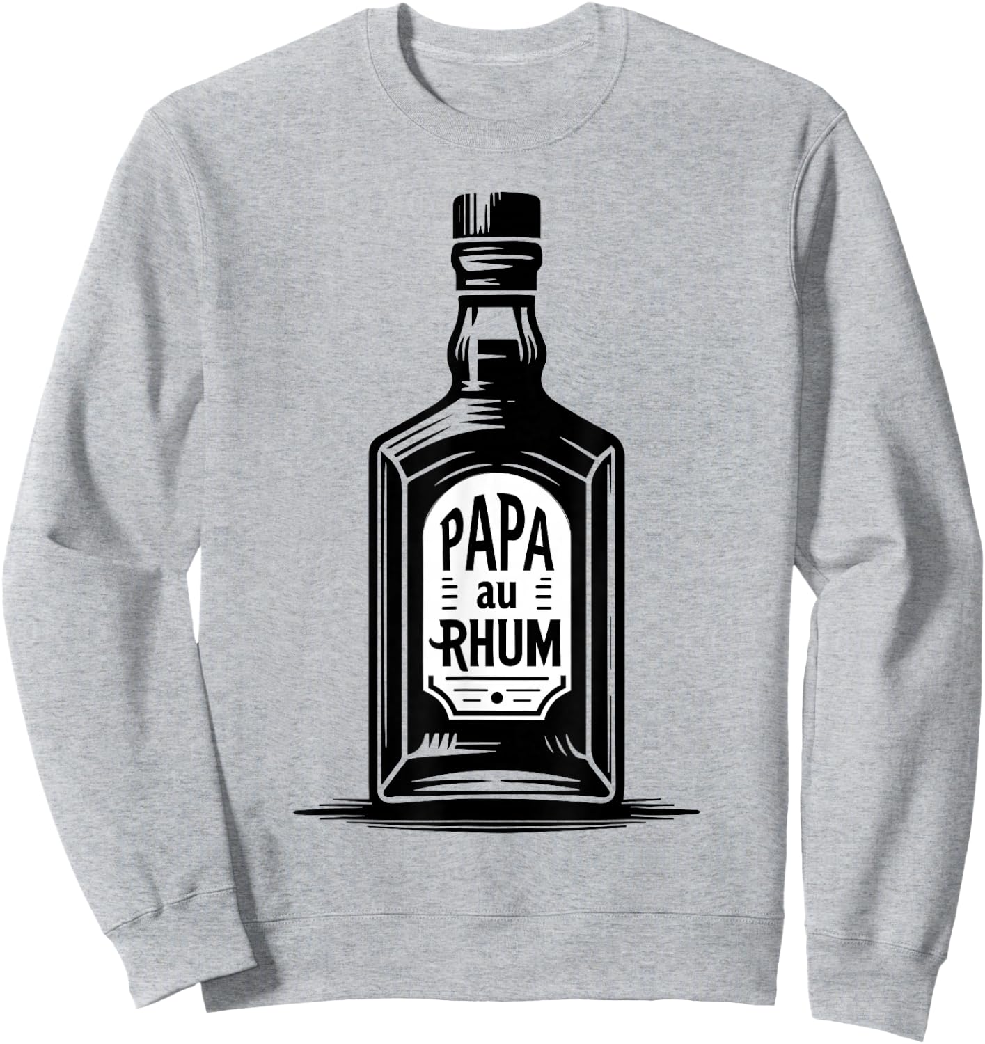 Papa Au Rhum Funny Gift Aperitif Vintage Sweatshirt - Sweatshirt | Ash