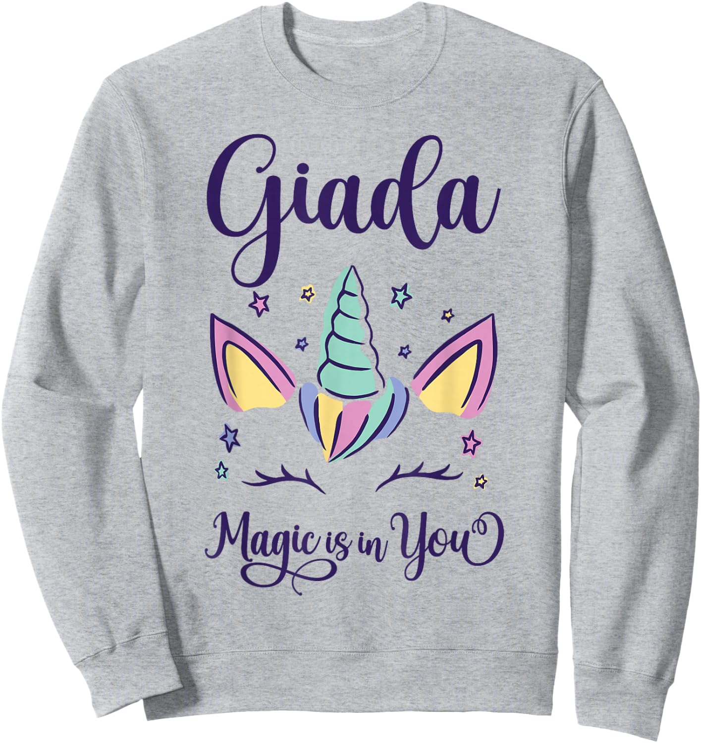 First Name Giada Personalized Giada Sweatshirt - Sweatshirt | Ash