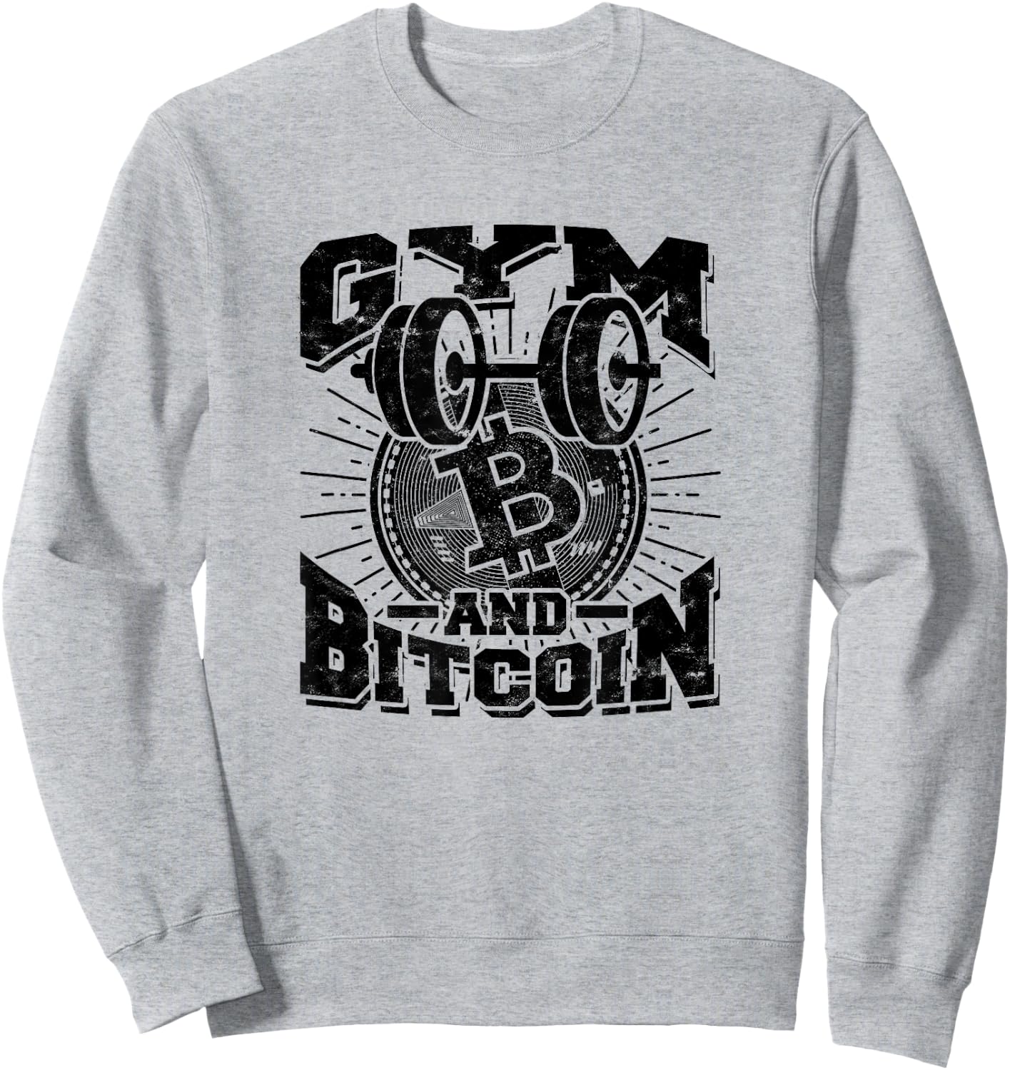 Gym and bitcoin – Btc, Crypto, blockchain trading Sweatshirt - Sweatshirt | Ash