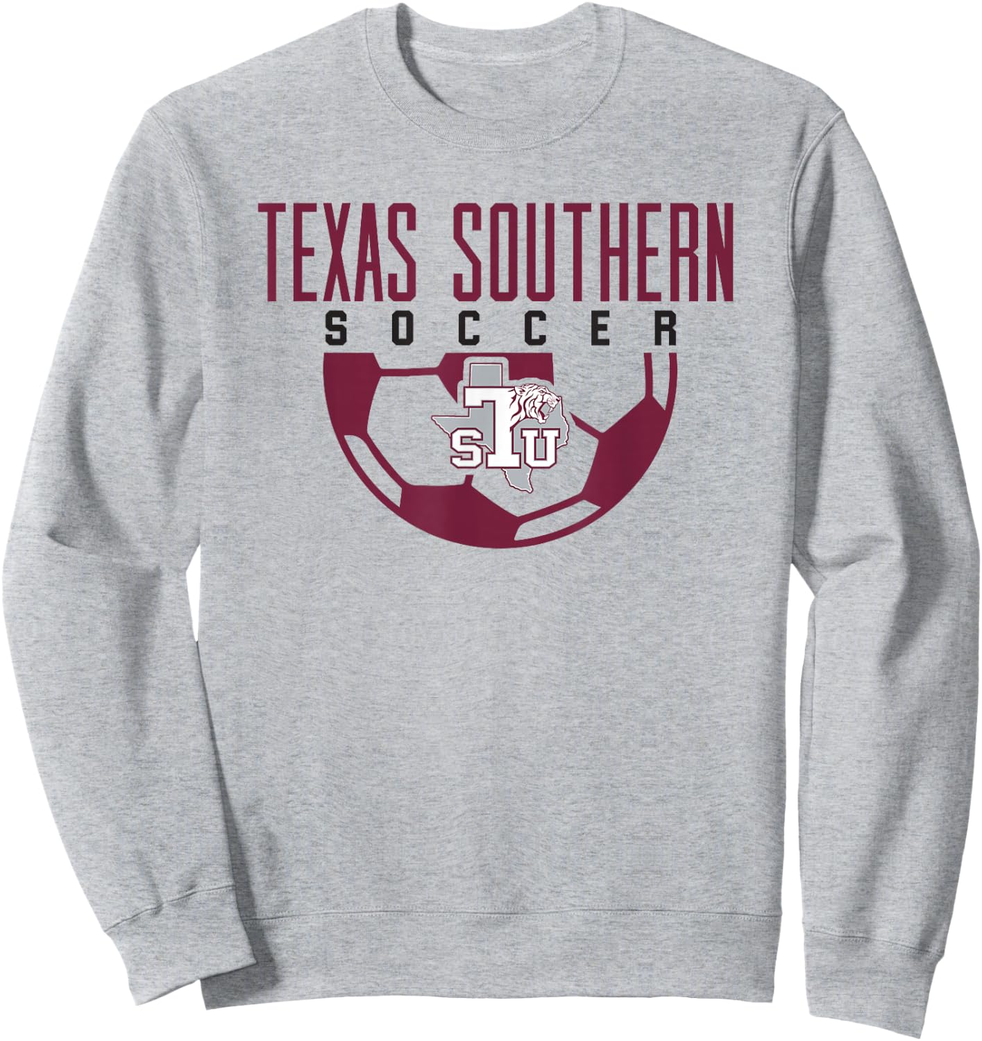 Texas Southern University Tigers Soccer Arch Sweatshirt - Sweatshirt | Ash