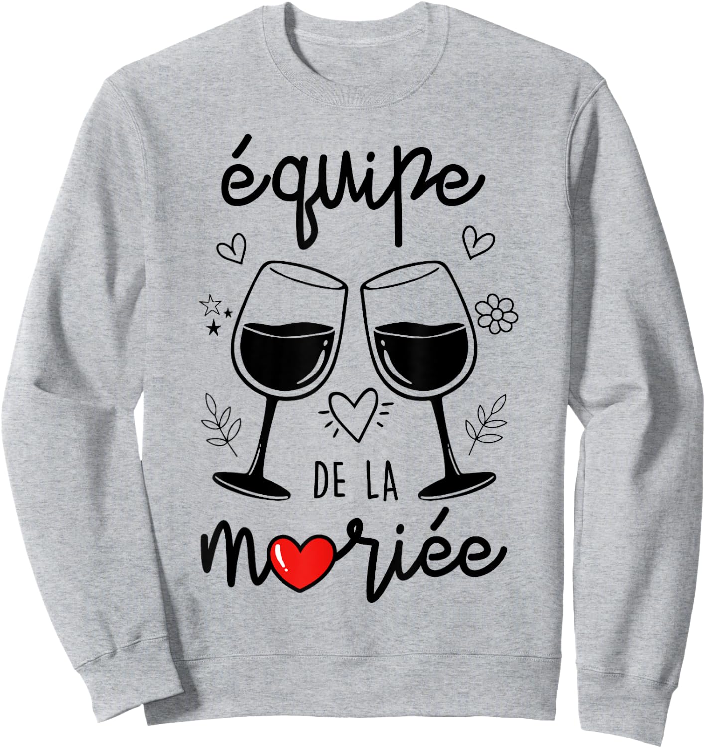 Drôle Femme Team De La Mariée EVJF Future Mariée Sweatshirt - Sweatshirt | Ash