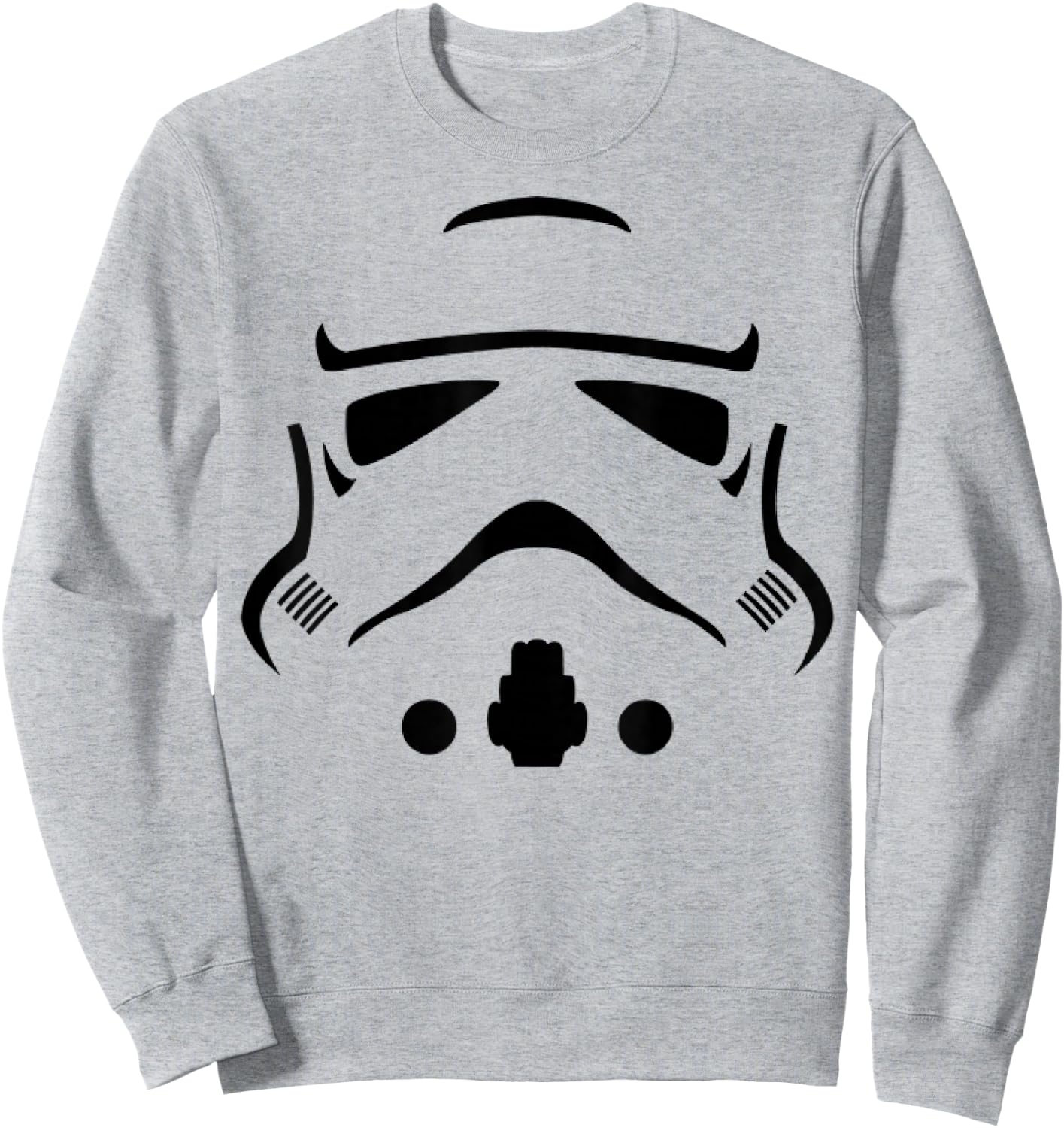 Star Wars Stormtrooper Big Face Costume Halloween Sweatshirt - Sweatshirt | Ash