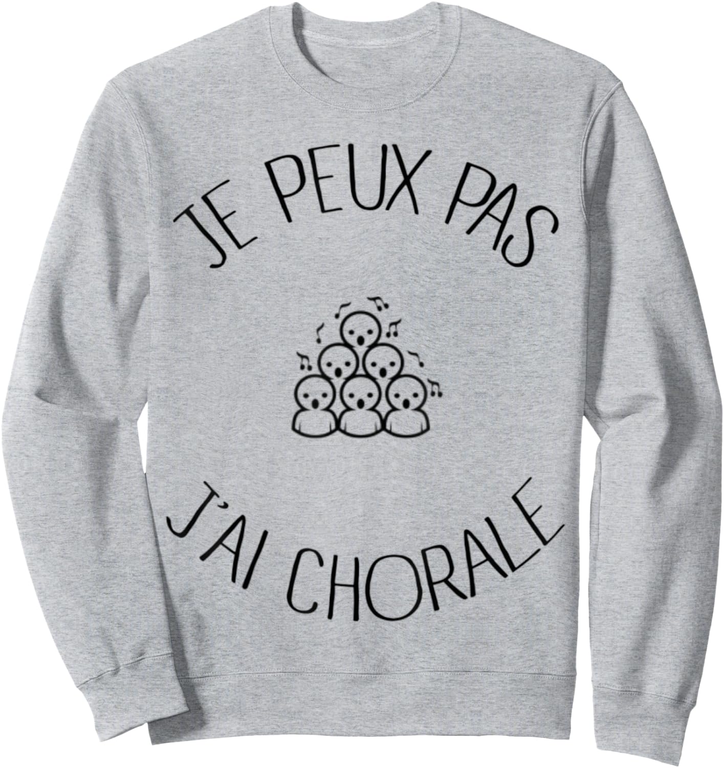 Je peux pas j'ai choir choir Gift , white, S Sweatshirt - Sweatshirt | Ash