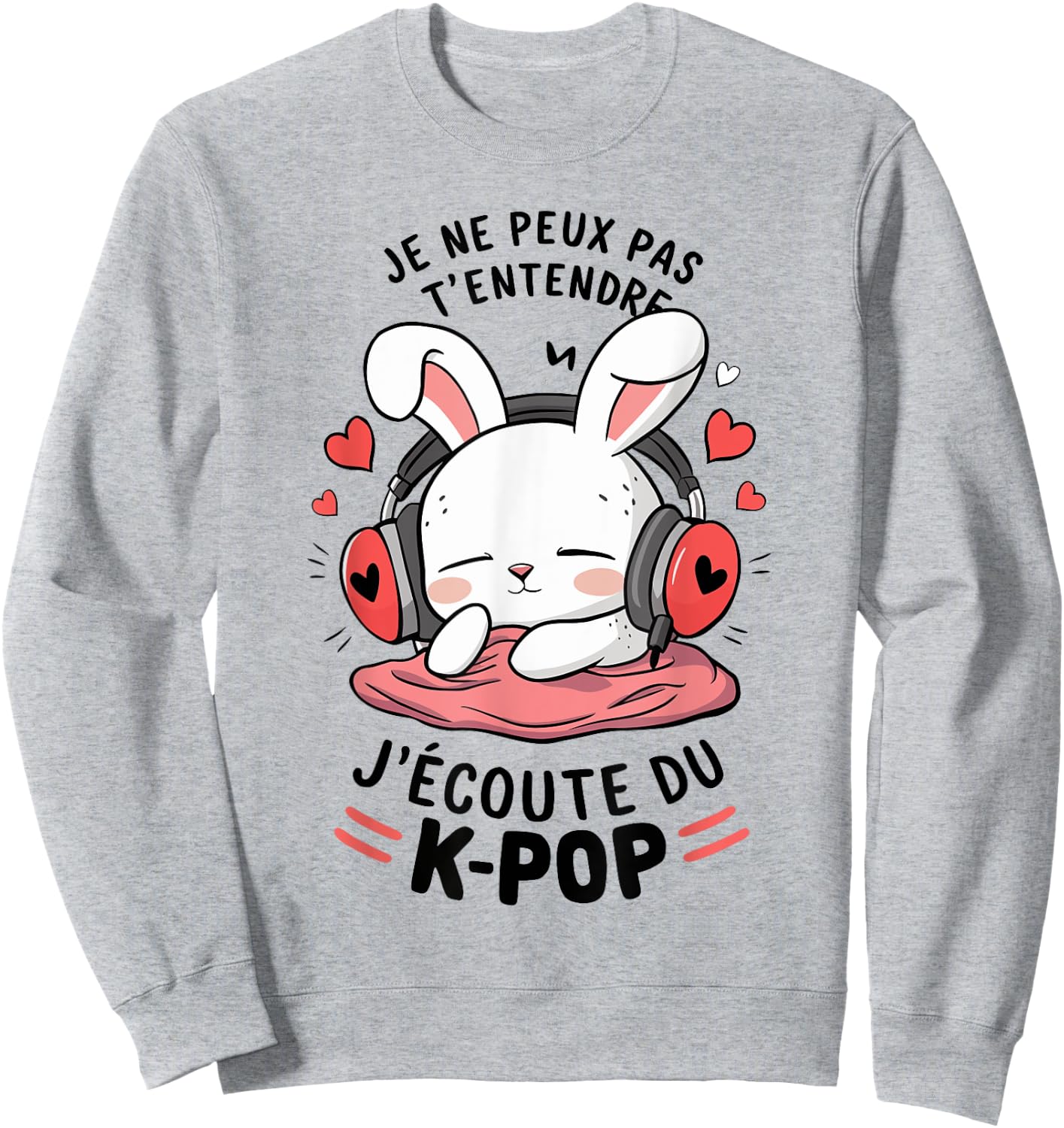 K-Pop | for Girls & Women Gifts K-Pop , white, S Sweatshirt - Sweatshirt | Ash