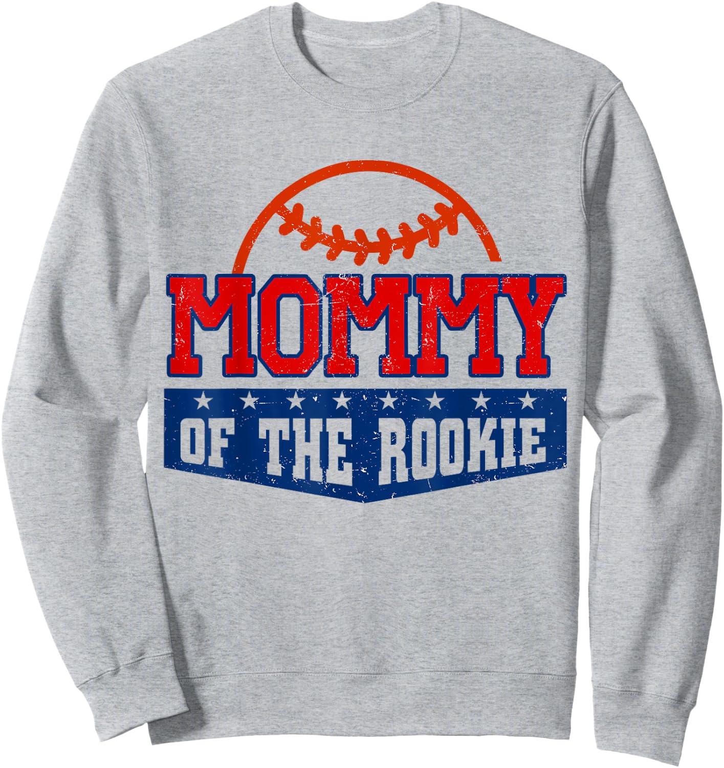 Mommy Of The Rookie Baseball 1st birthday Party Matching Sweatshirt - Sweatshirt | Ash