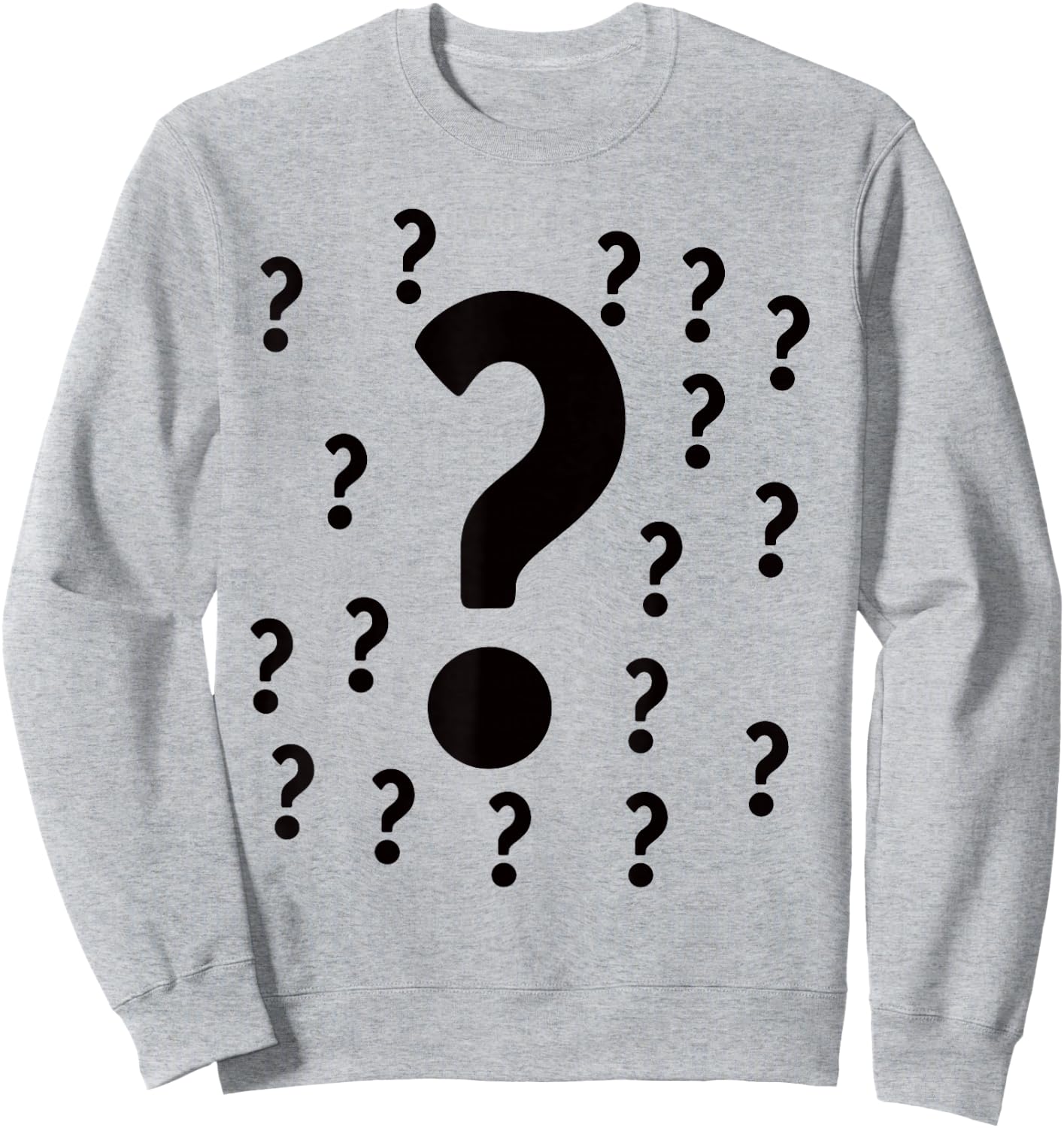 Question Marks Punctuation, Multiple Sweatshirt - Sweatshirt | Ash