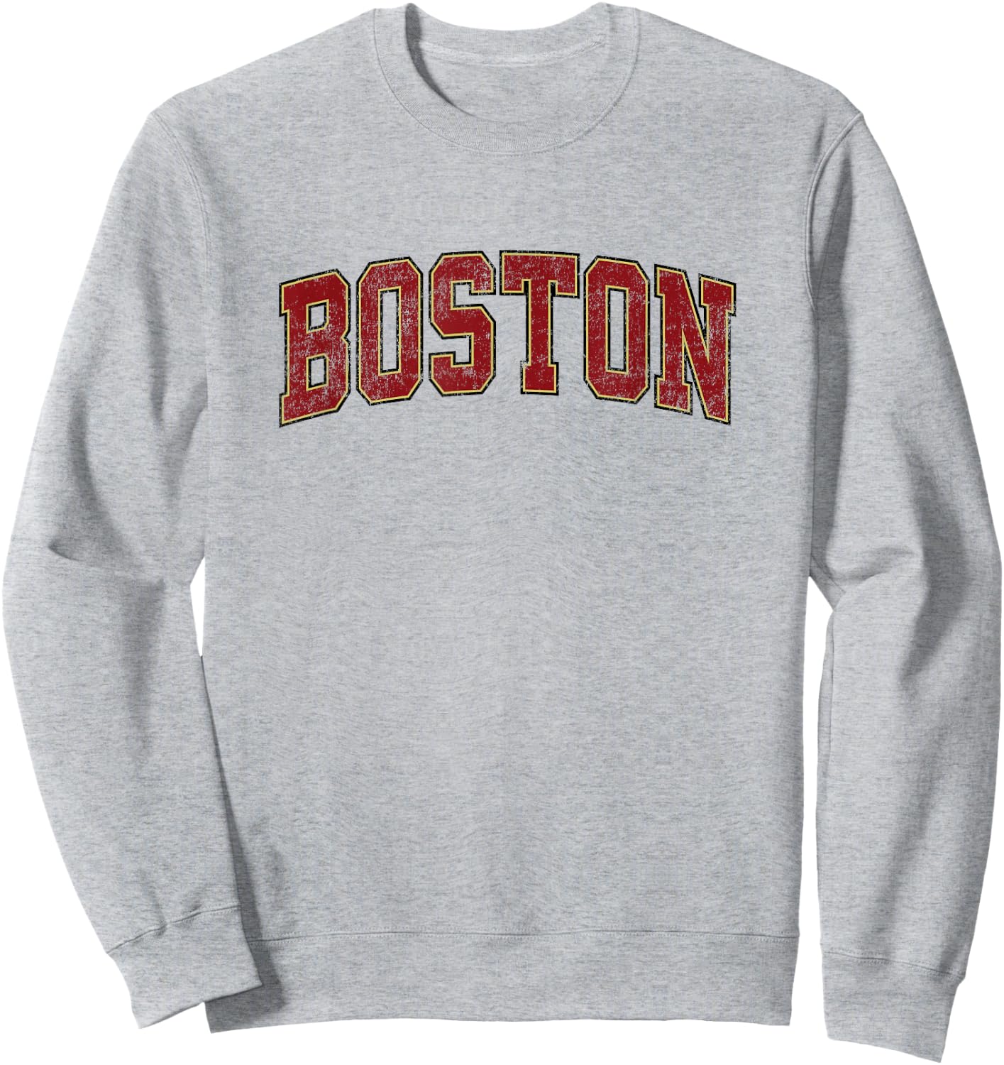 Boston Massachusetts MA Athletisches Sportdesign im Vintage-Stil Sweatshirt - Sweatshirt | Ash