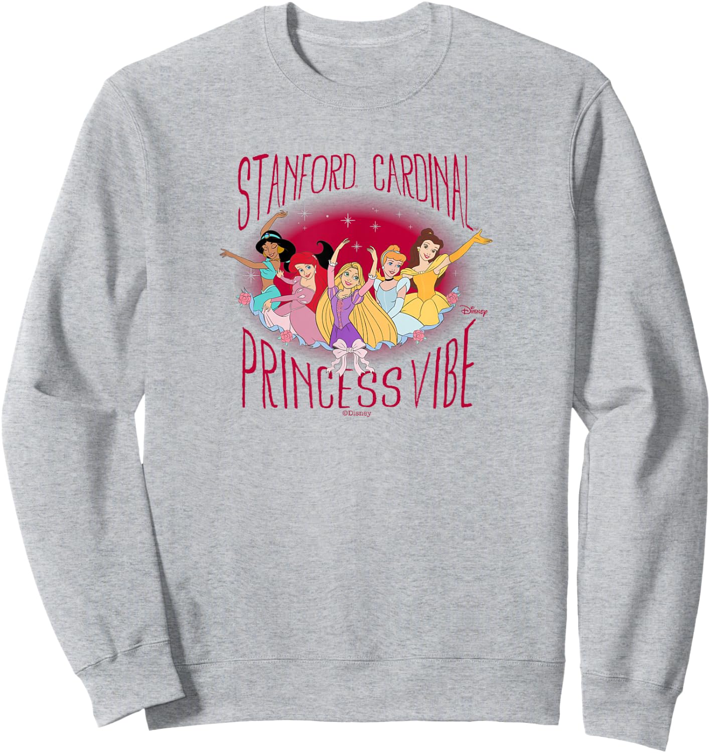Stanford Cardinal Disney Princess Vibes White Sweatshirt - Sweatshirt | Ash