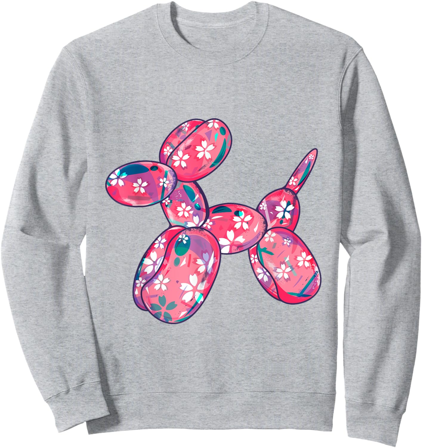 Party Balloon Dog Twister Pet Puppy Animal Keeper Lover Women Kids Sweatshirt - Sweatshirt | Ash