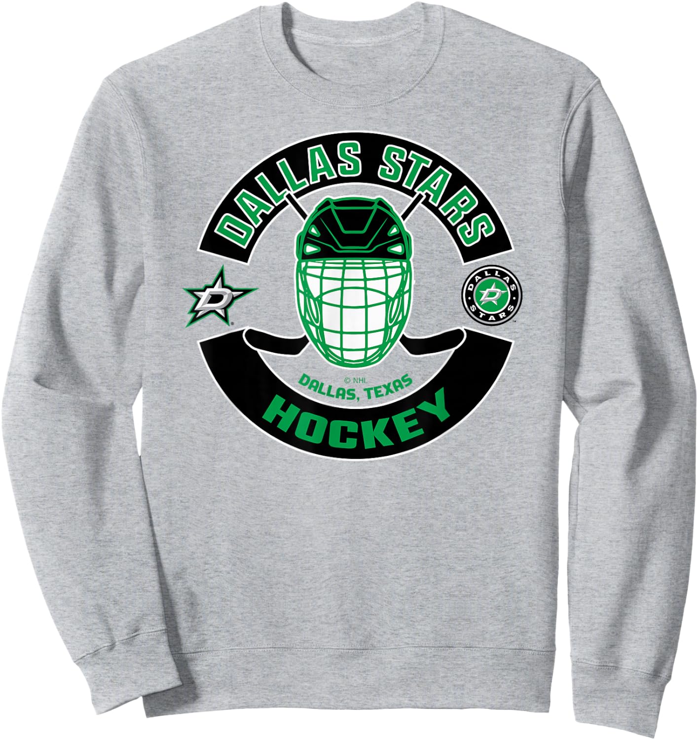 Dallas Stars Mask Gray Officially Licensed Sweatshirt - Sweatshirt | Ash