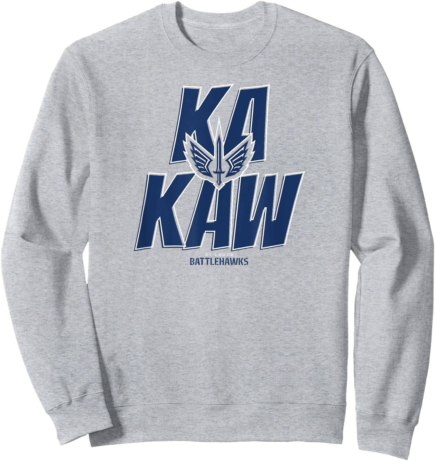 BreakingT St. Louis Battlehawks UFL - Ka Kaw - St. Louis Football , Small Sweatshirt - Sweatshirt | Ash