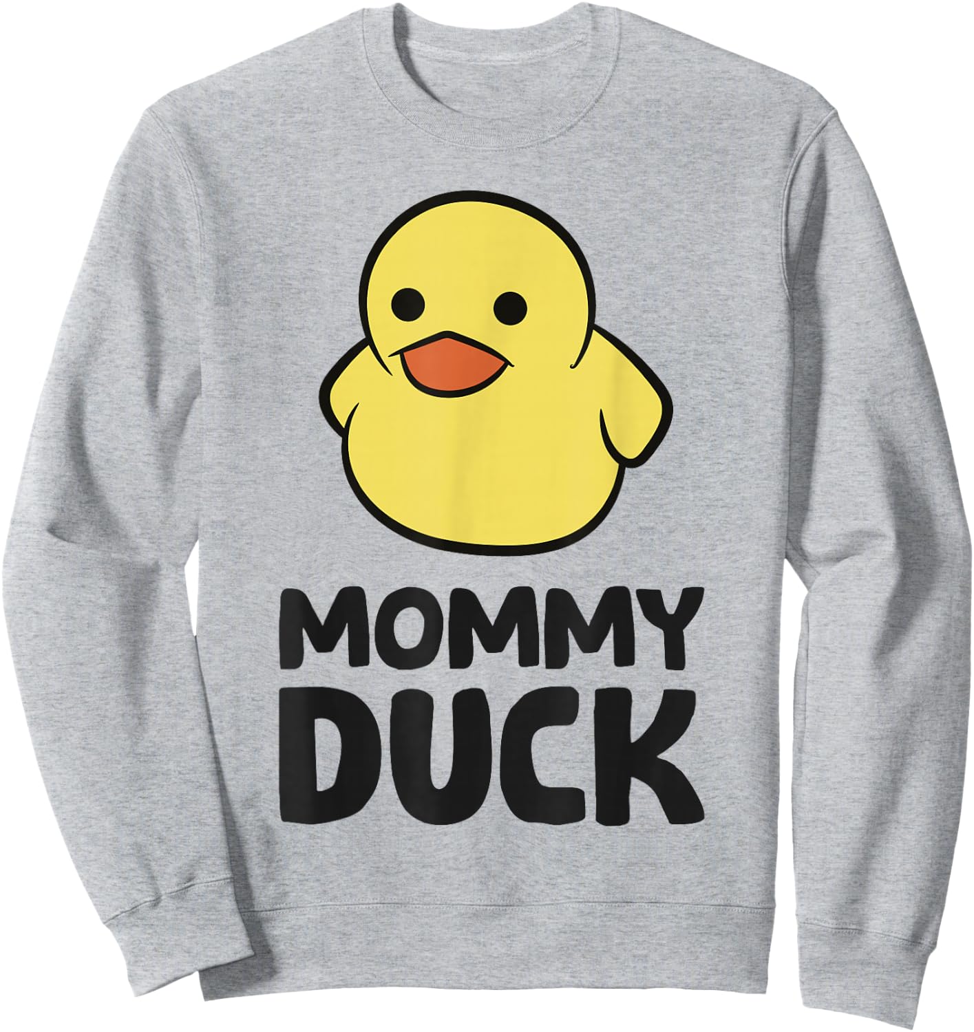 Mommy Duck Rubber Duck Mom Sweatshirt - Sweatshirt | Ash