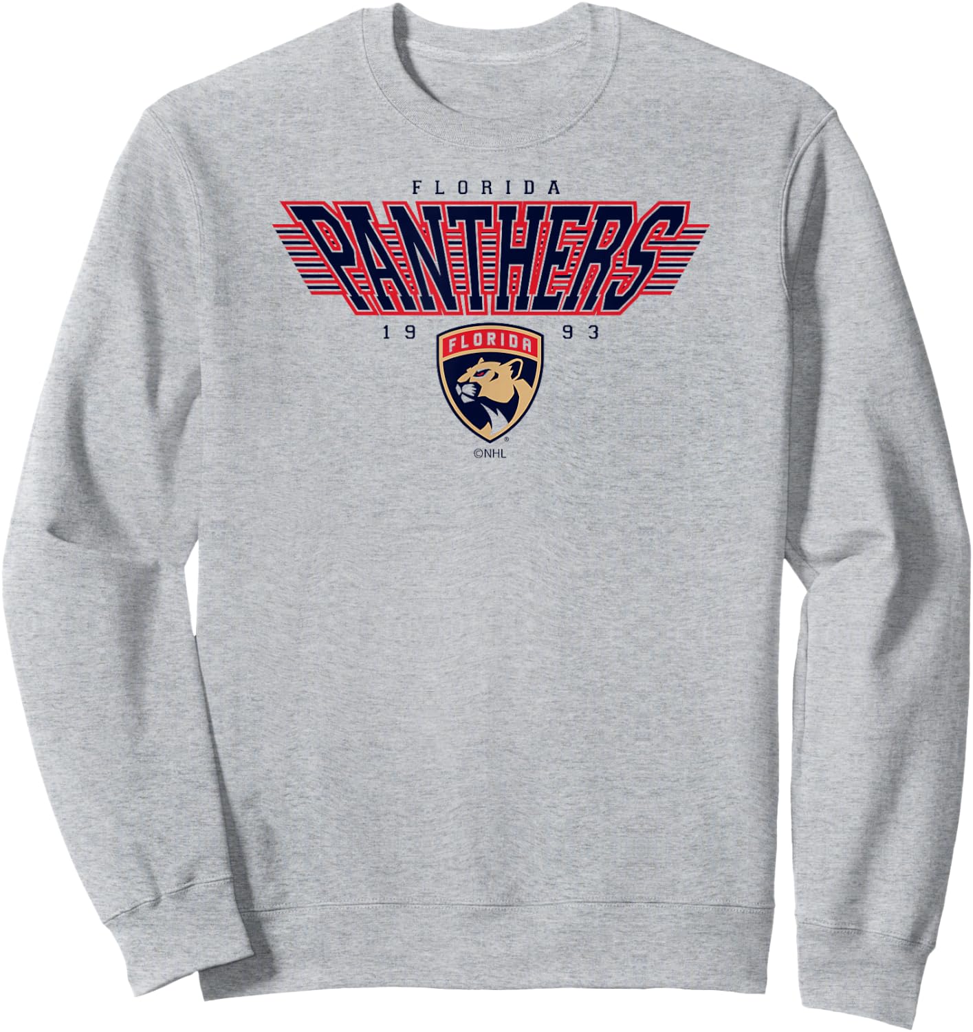 Florida Panthers Laser White Officially Licensed Sweatshirt - Sweatshirt | Ash