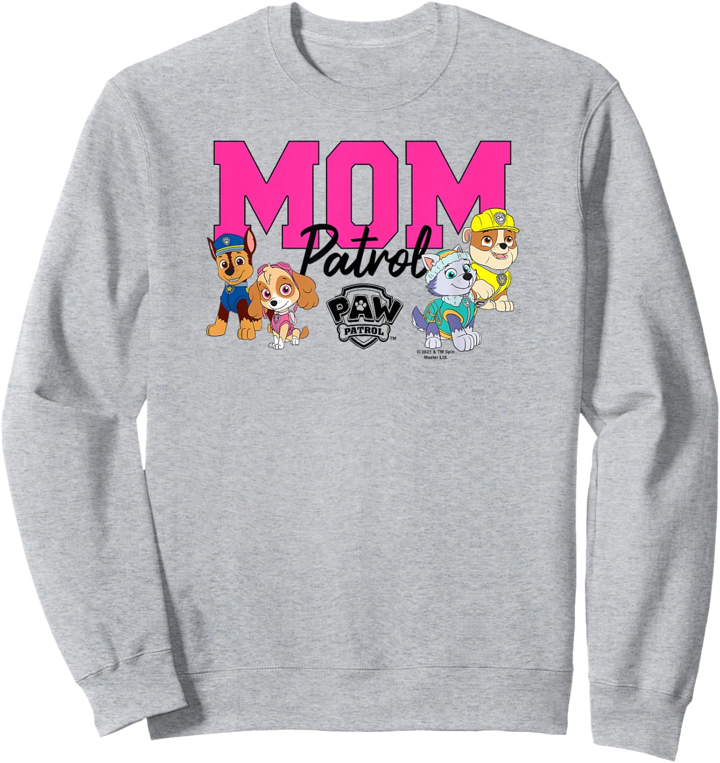 PAW Patrol Mom Patrol , White Sweatshirt - Sweatshirt | Ash