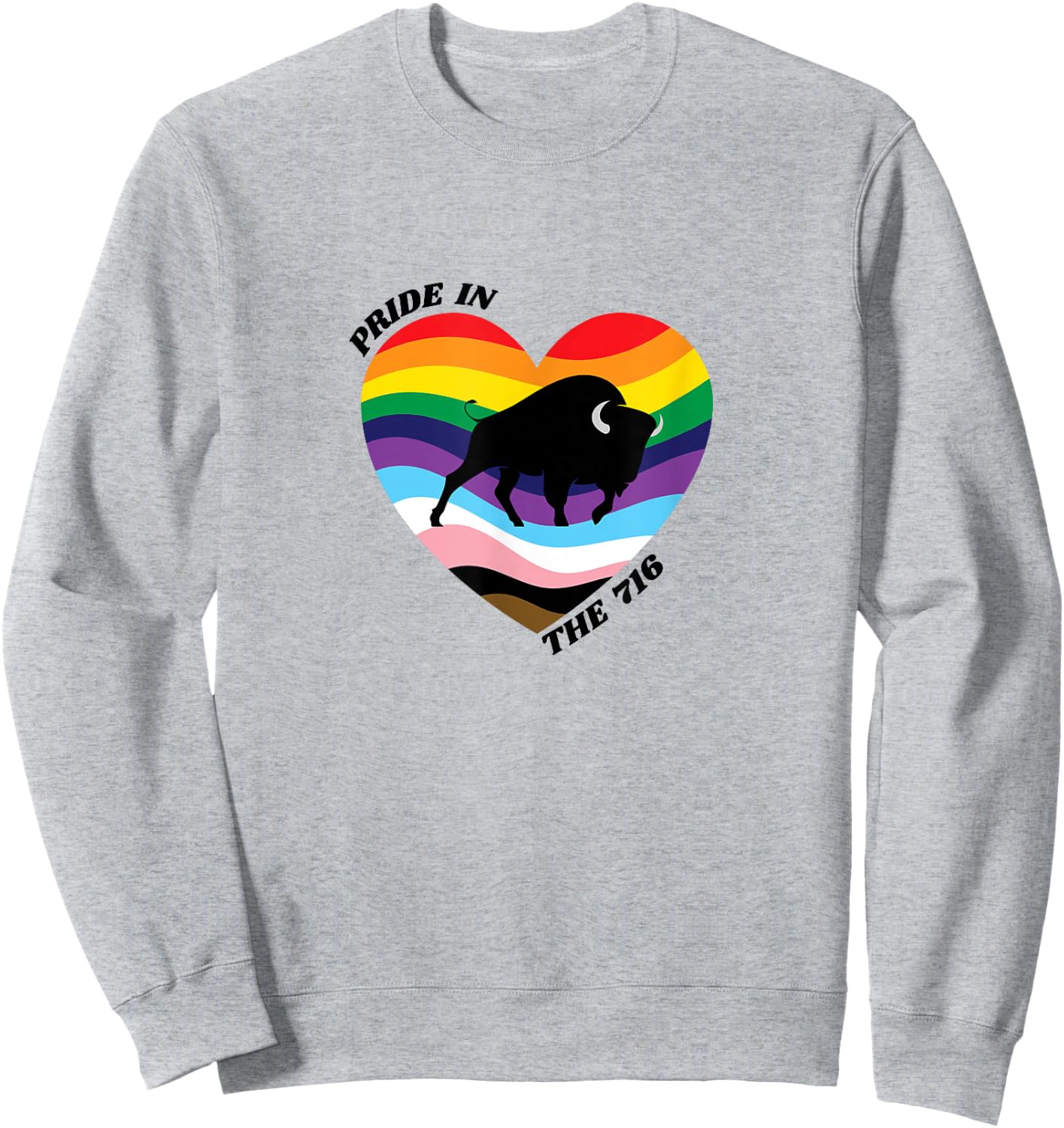 Buffalo Heart Sweatshirt - Sweatshirt | Ash