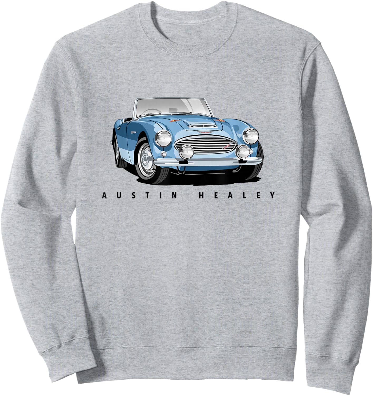 British Classic Sports Car Austin Healey , gray Sweatshirt - Sweatshirt | Ash