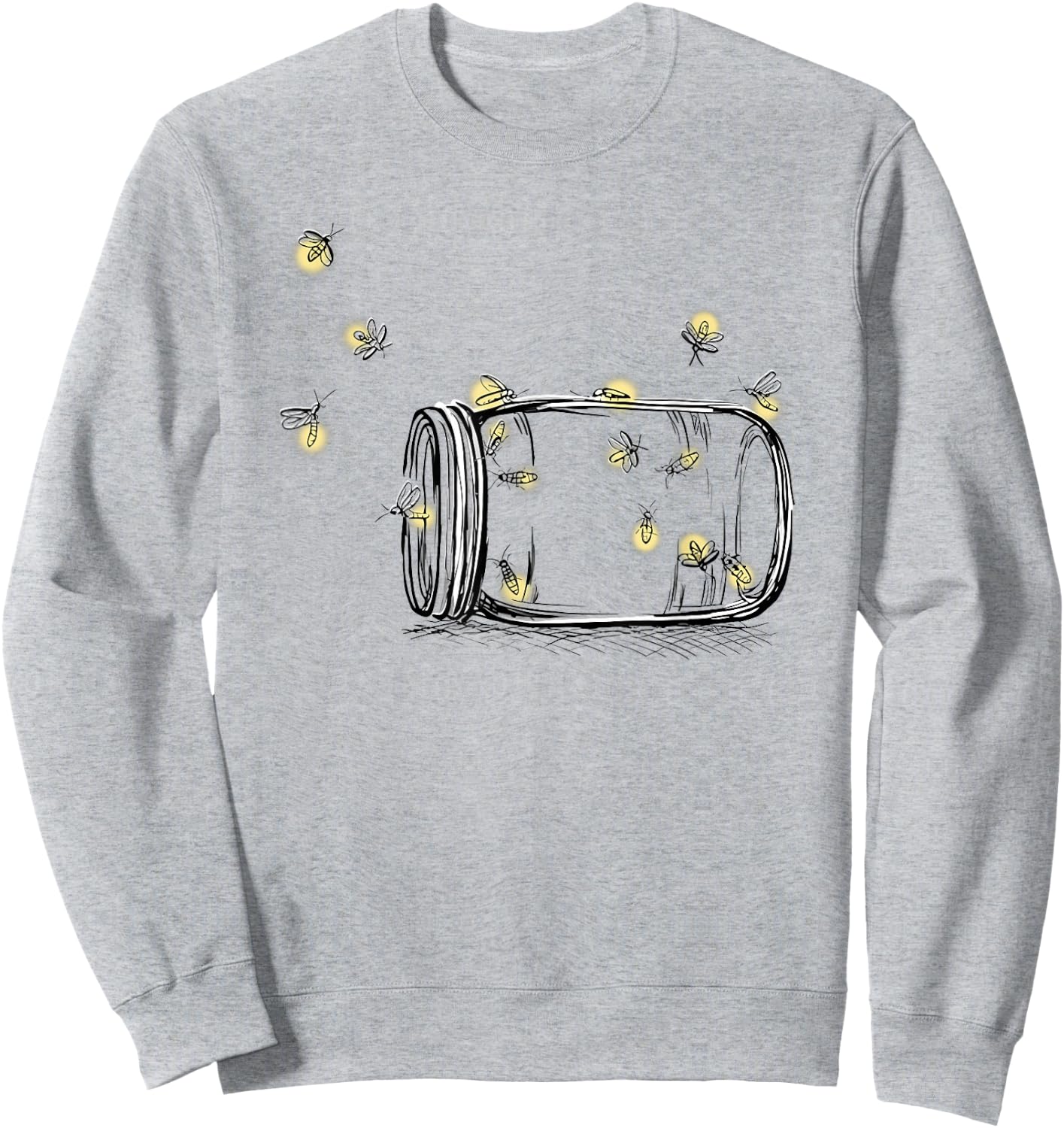 Summer Fireflies Sweatshirt - Sweatshirt | Ash