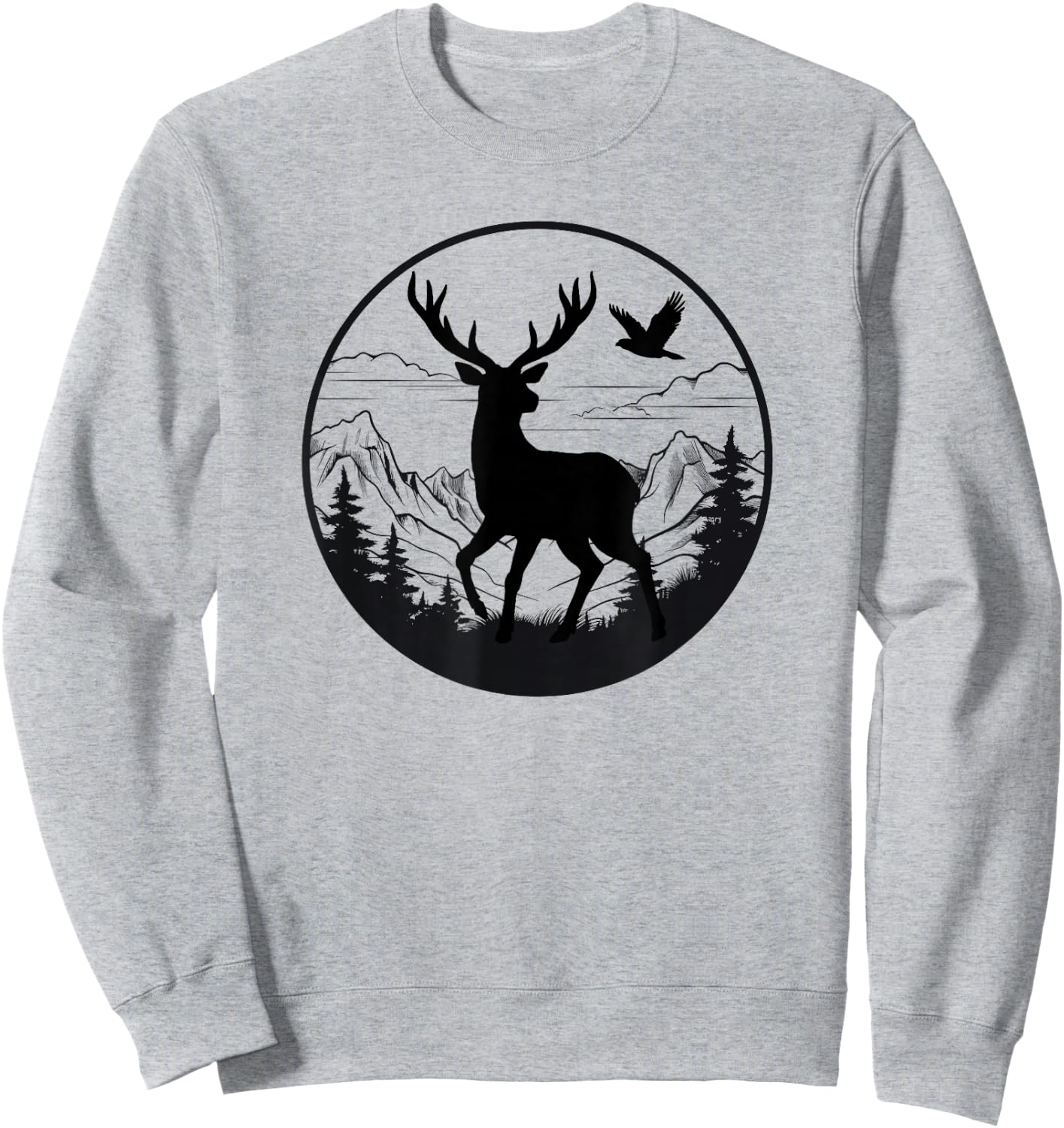 Camouflage Flag Hunting Deer Orange Flag Camouflage Hunting Deer Orange Sweatshirt - Sweatshirt | Ash