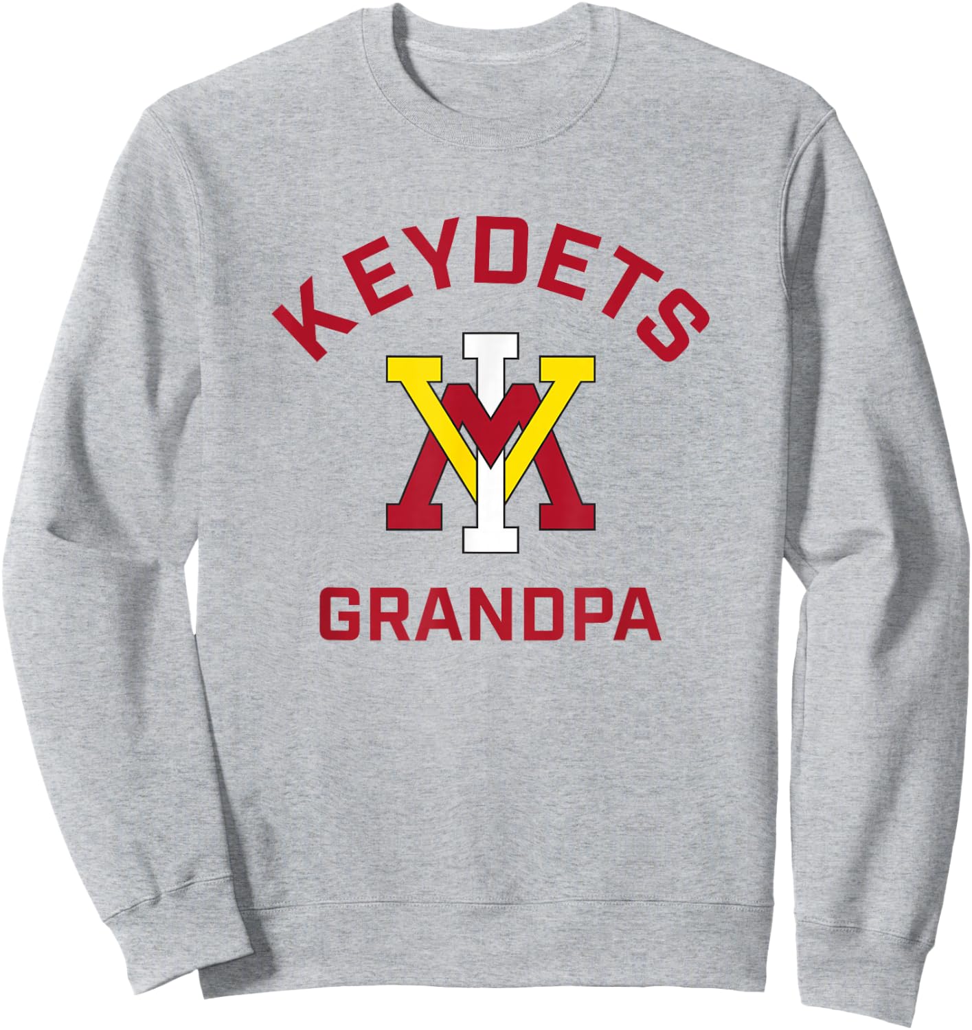 Virginia Military Institute VMI Keydets Arched Grandpa Sweatshirt - Sweatshirt | Ash