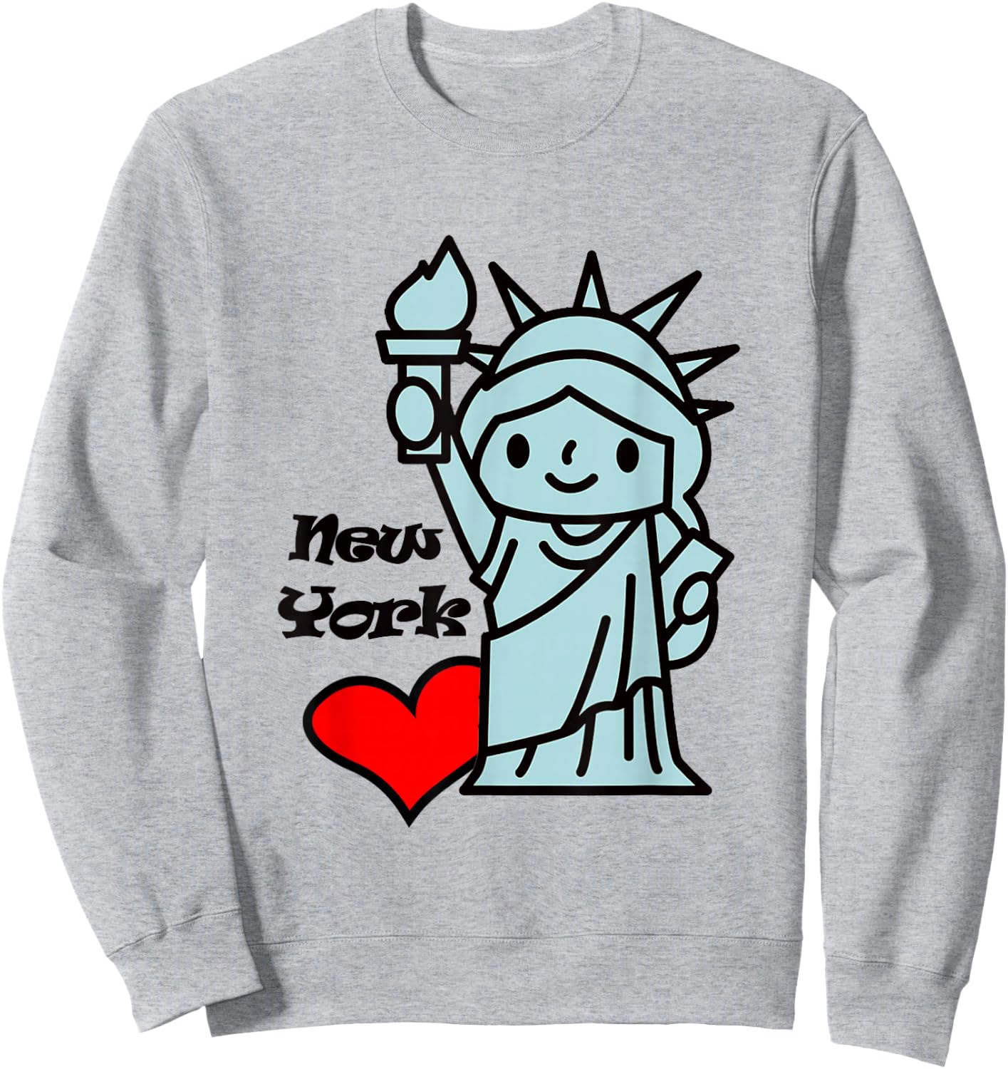 Statue of Liberty I Love New York , White Sweatshirt - Sweatshirt | Ash
