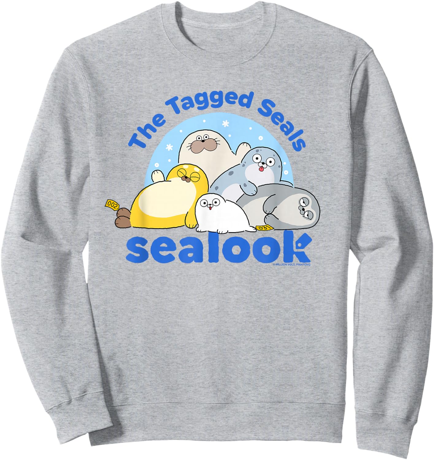 Sealook The Tagged Seals Sweatshirt - Sweatshirt | Ash
