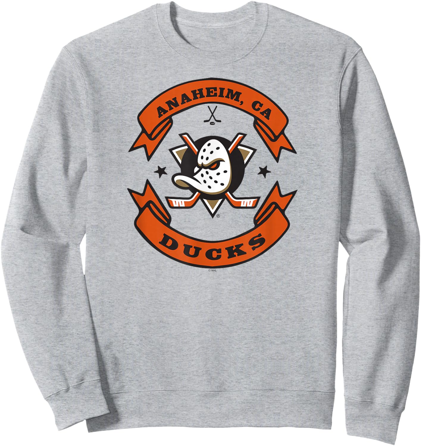 Anaheim Ducks Blaze , Grey, Small, -Kids Sweatshirt - Sweatshirt | Ash