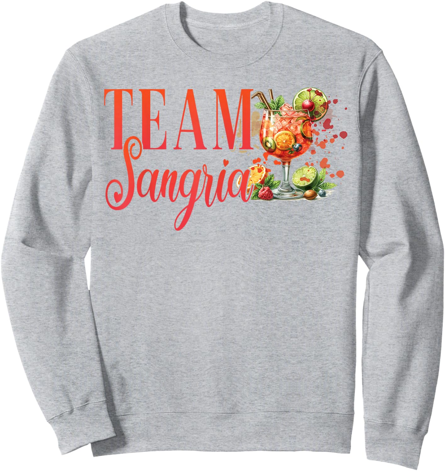 Hen Party Team Sangria Cocktail for Bartender , White Sweatshirt - Sweatshirt | Ash
