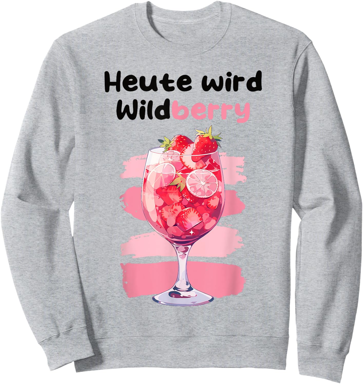 "Heute wird Wildberry Lillet , White Sweatshirt - Sweatshirt | Ash