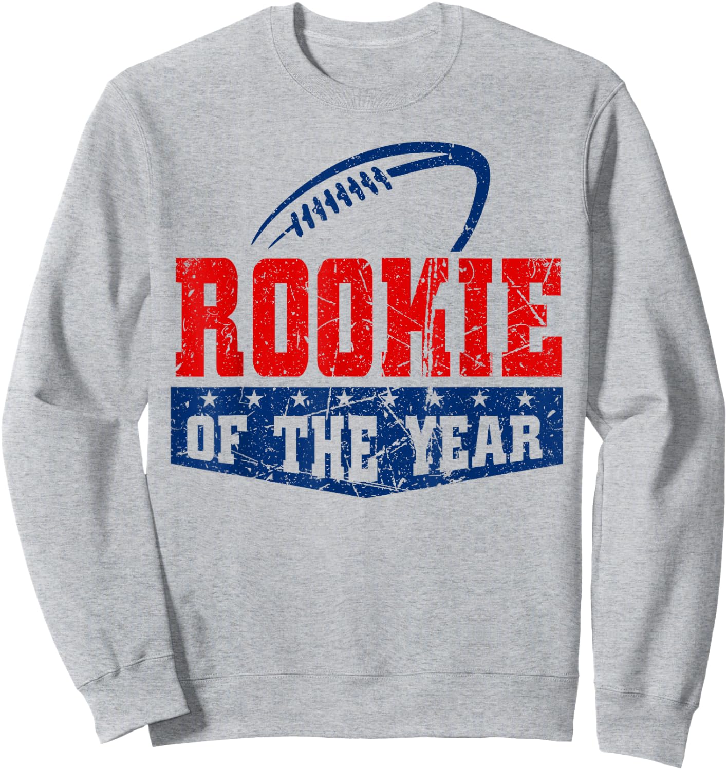 Funny Vintage Football Rookie of the Year Sweatshirt - Sweatshirt | Ash