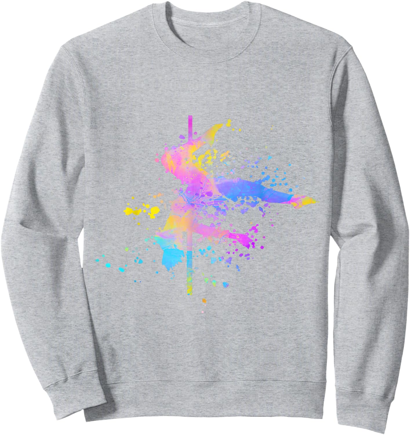 Poledance Bar Fitness Paint Splatters Women's Pole Dance , white Sweatshirt - Sweatshirt | Ash