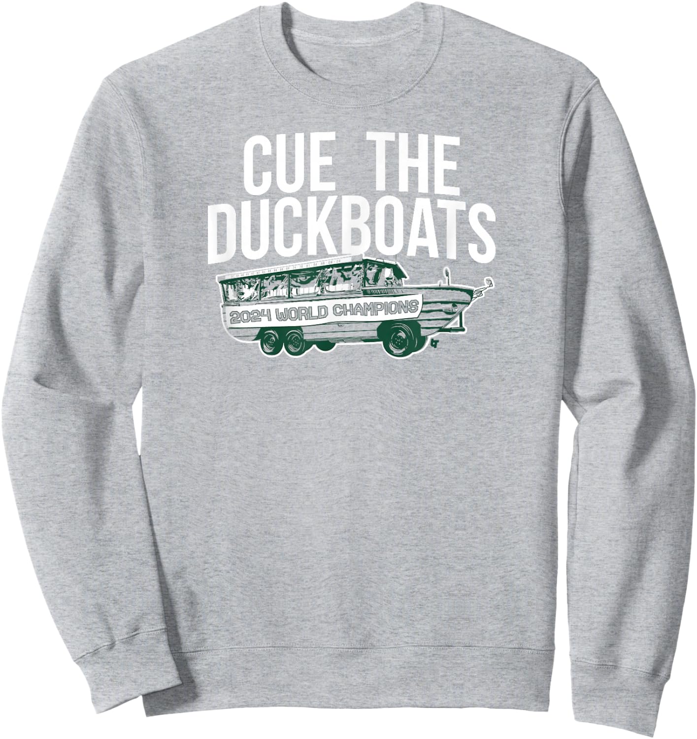 Cue the Duckboats - Boston Basketball Sweatshirt - Sweatshirt | Ash